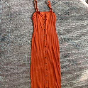 ASOS orange stretch dress